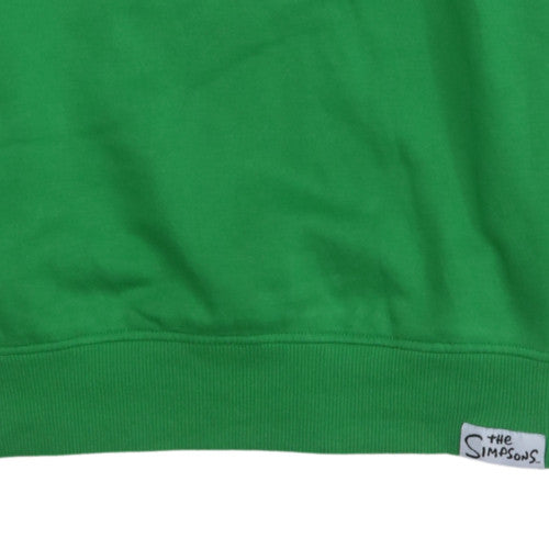 The Simpsons Men's Green Graphic Crew Neck Sweatshirt Size S