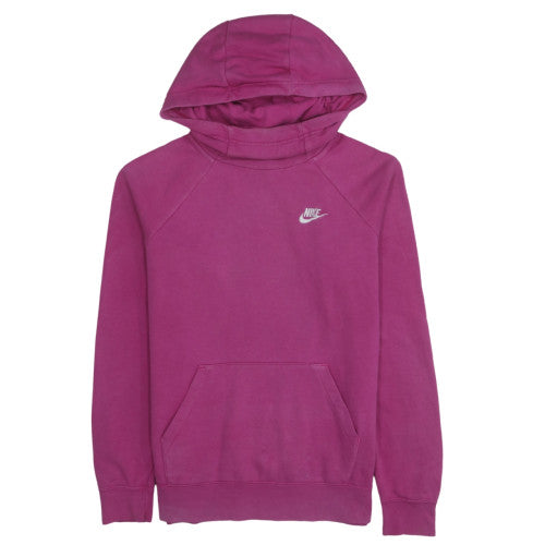 Nike Womens Pink Pullover Hoodie Small Cotton Blend Casual