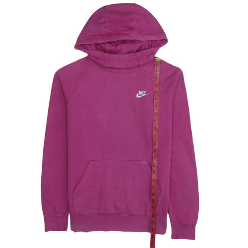 Nike Womens Pink Pullover Hoodie Small Cotton Blend Casual