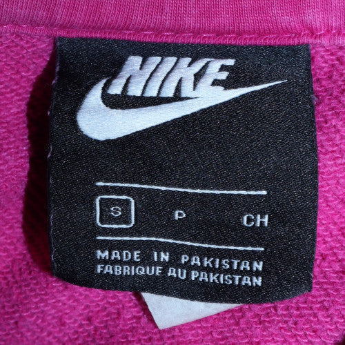 Nike Womens Pink Pullover Hoodie Small Cotton Blend Casual