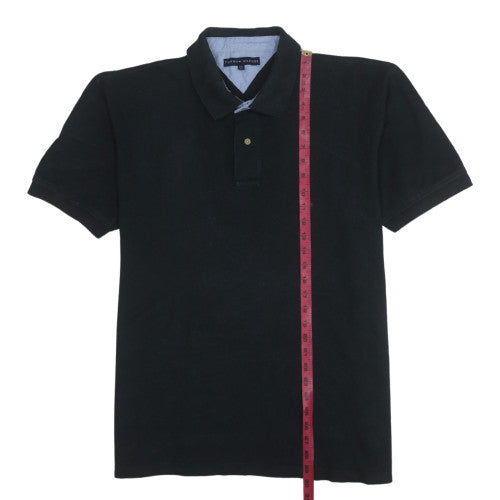 Tommy Hilfiger Men's Black 2XL Cotton Short Sleeve Polo Shirt