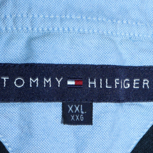Tommy Hilfiger Men's Black 2XL Cotton Short Sleeve Polo Shirt