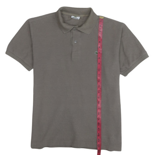 Lacoste Men's Brown Cotton Polo Shirt Size L Classic Fit