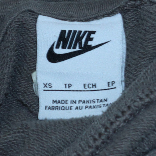 Nike Mens Grey XS Pullover Hoodie Sweatshirt with Logo