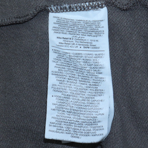 Nike Mens Grey XS Pullover Hoodie Sweatshirt with Logo