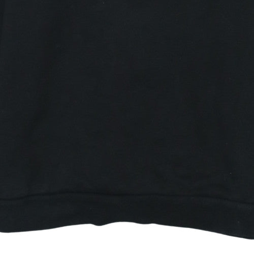 Puma Mens Black Crew Neck Pullover Sweatshirt L Cotton Blend