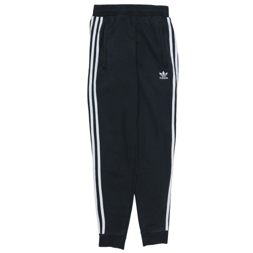 Adidas Men's Black XS Jogger Trousers with Side Stripes