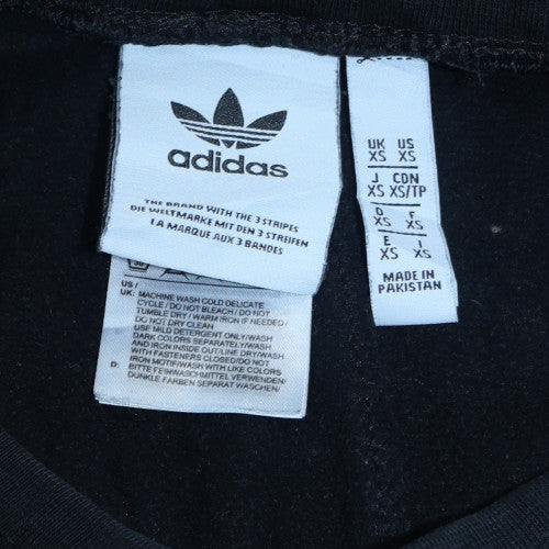 Adidas Men's Black XS Jogger Trousers with Side Stripes