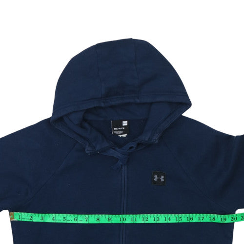 Under Armour Men's Blue Full Zip Hoodie Size Small Fleece
