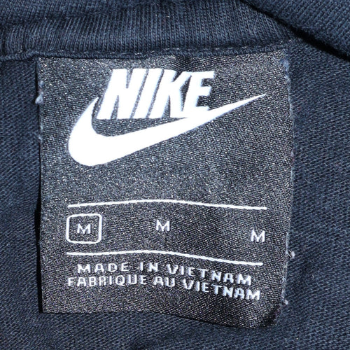 Nike Men's Black Pullover Hoodie Medium Cotton Sportswear