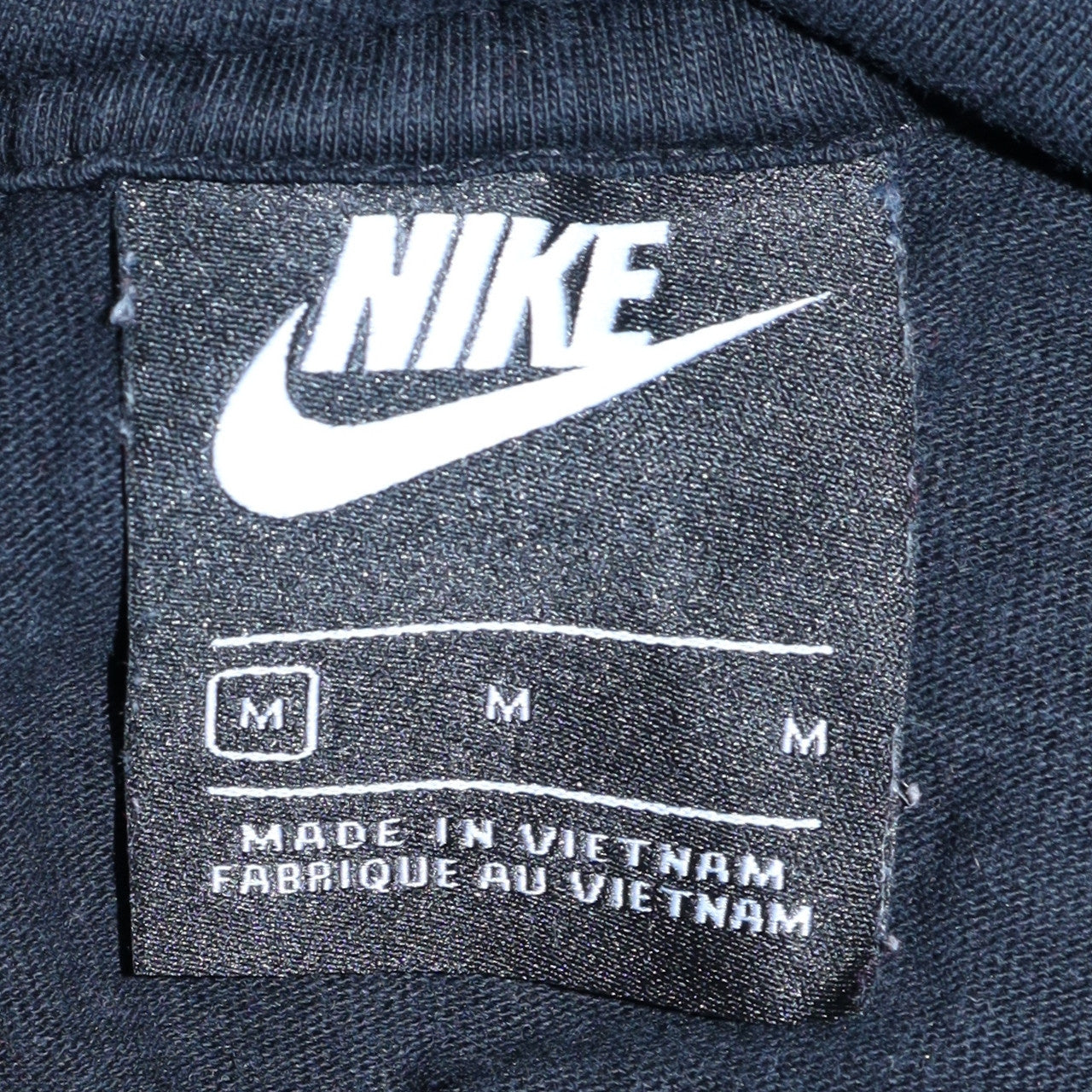 Nike Men's Black Pullover Hoodie Medium Cotton Sportswear