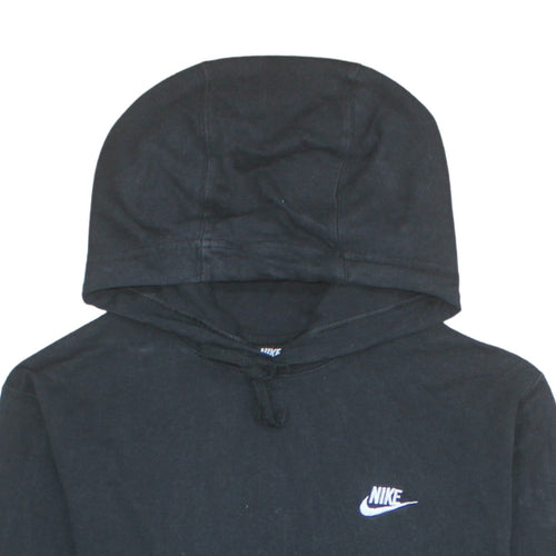 Nike Men's Black Pullover Hoodie Medium Cotton Sportswear