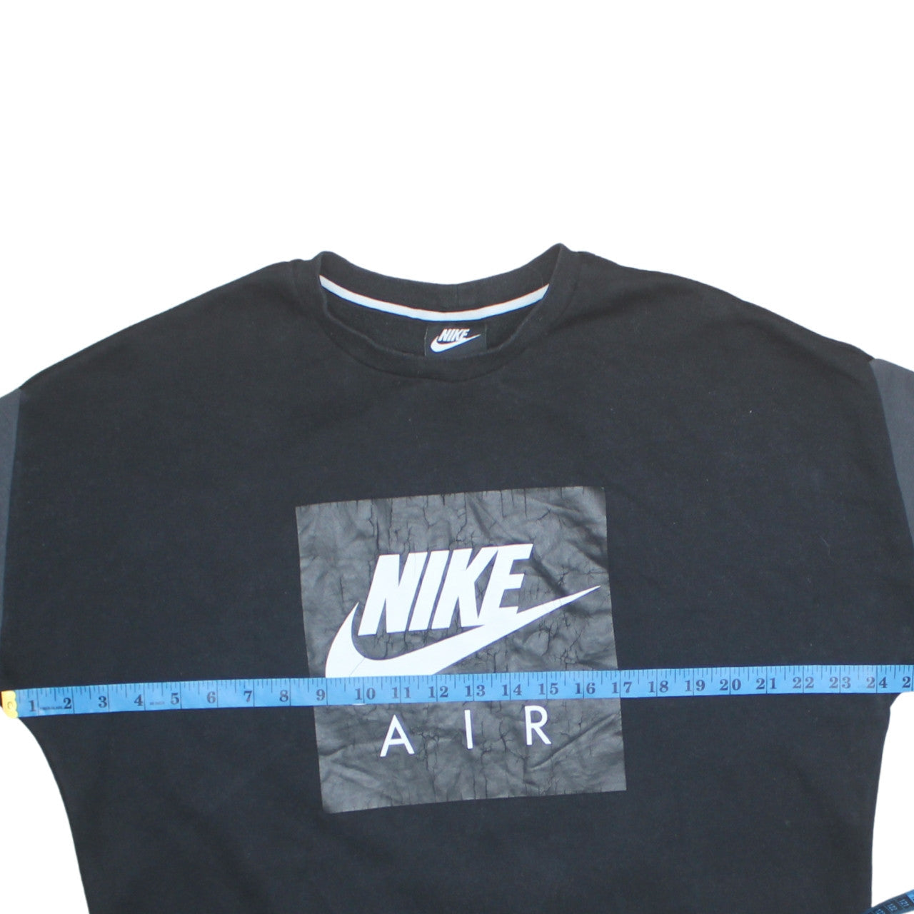 Nike Air Men’s Black Crew Neck Pullover Sweatshirt L Sports Graphic
