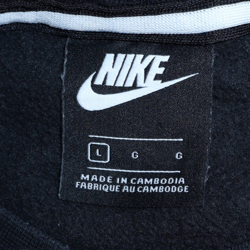 Nike Air Men’s Black Crew Neck Pullover Sweatshirt L Sports Graphic