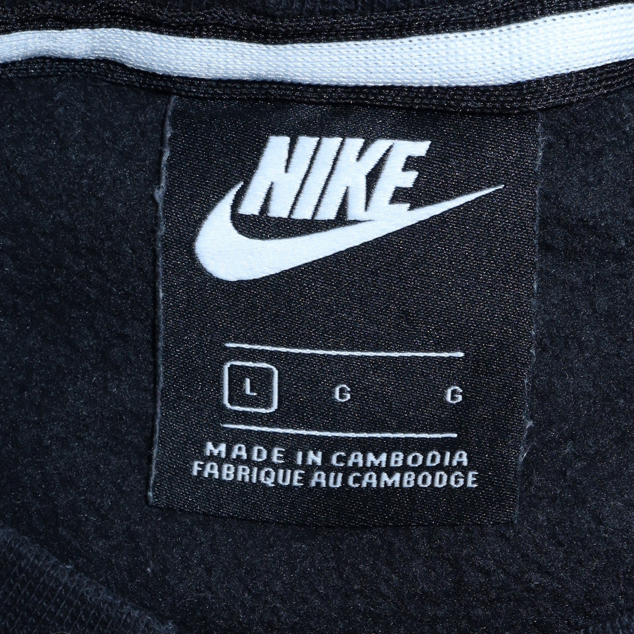 Nike Air Men’s Black Crew Neck Pullover Sweatshirt L Sports Graphic