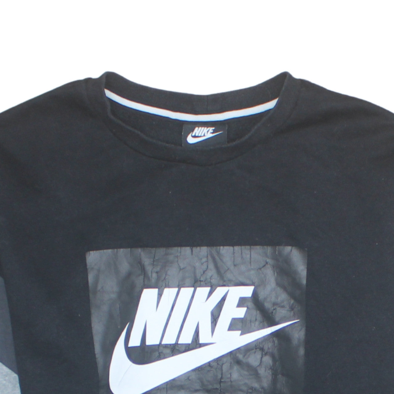 Nike Air Men’s Black Crew Neck Pullover Sweatshirt L Sports Graphic