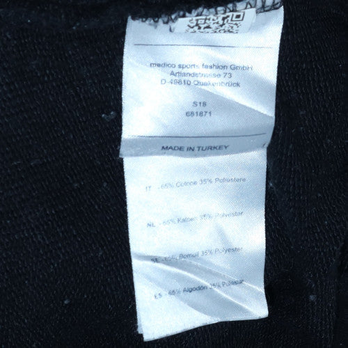 FILA Men's Black & White Logo Pullover Hoodie Size M