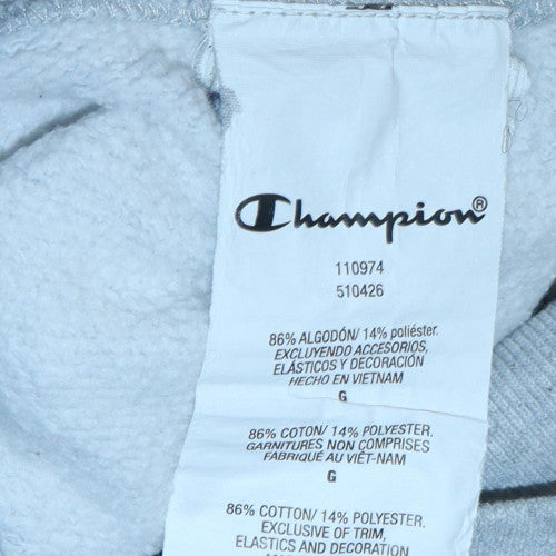 Champion Men's Grey Pullover Hoodie Size L Reverse Weave Sweatshirt