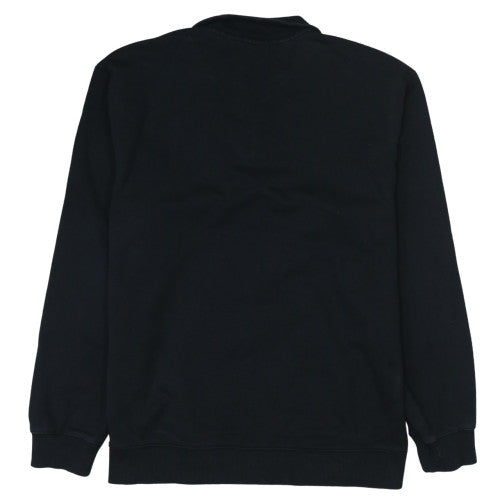 Hugo Men's Black XL Henley Quarter Zip Sweatshirt