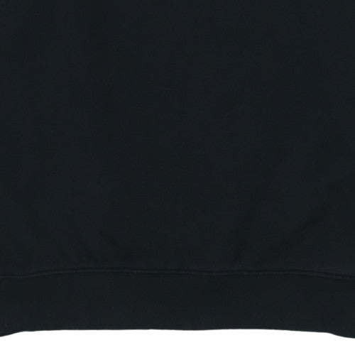 Hugo Men's Black XL Henley Quarter Zip Sweatshirt