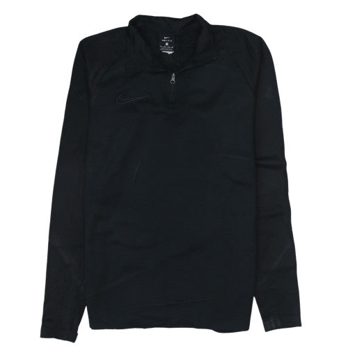 Nike Men's Black Dri-FIT 1/4 Zip Long Sleeve Athletic Sweatshirt XS
