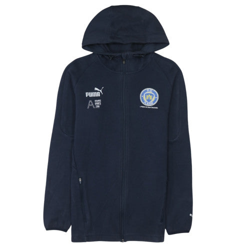 Puma Men's Blue Full Zip Hoodie Fleece Sports Jacket Size M