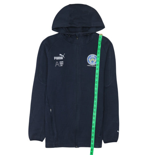 Puma Men's Blue Full Zip Hoodie Fleece Sports Jacket Size M