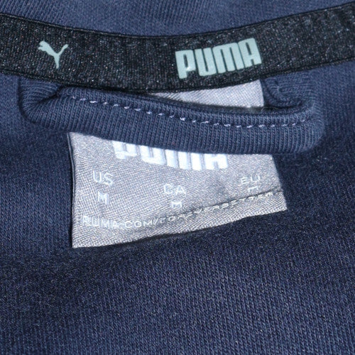 Puma Men's Blue Full Zip Hoodie Fleece Sports Jacket Size M