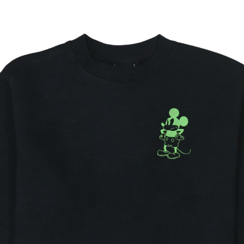 Disney Men’s Black Mickey Mouse Pullover Sweatshirt Size S