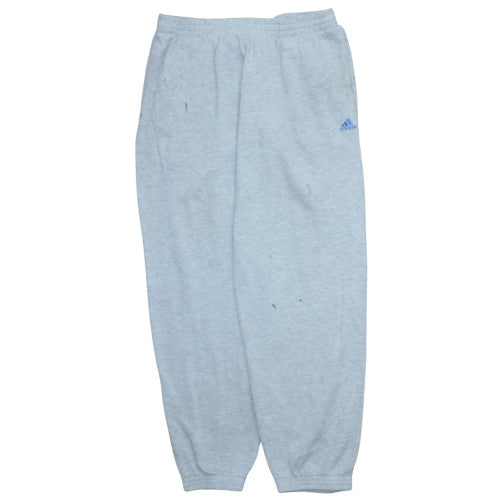 Adidas Men’s Grey Large Fleece Sweatpants Regular Fit