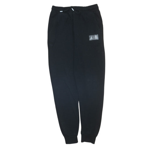 Jordan Men's Black Jogger Sweatpants Medium Fleece Tapered Fit