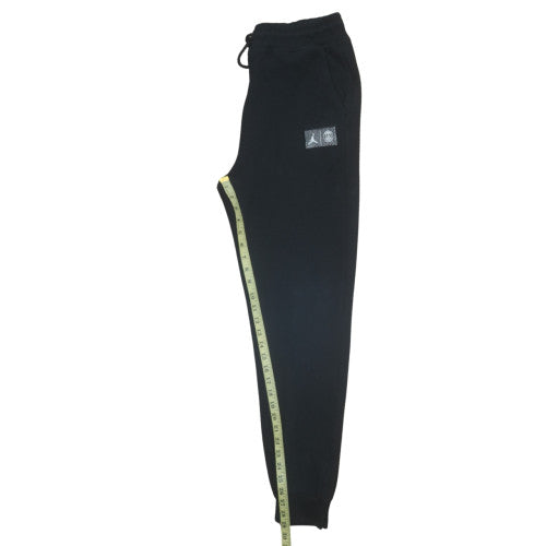 Jordan Men's Black Jogger Sweatpants Medium Fleece Tapered Fit