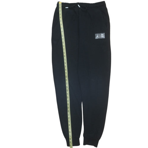 Jordan Men's Black Jogger Sweatpants Medium Fleece Tapered Fit