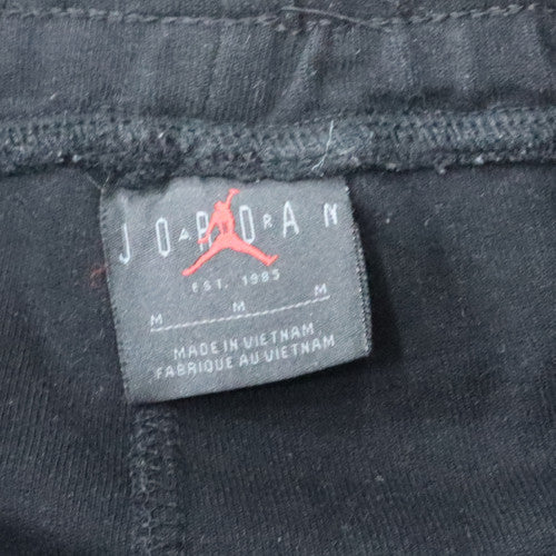 Jordan Men's Black Jogger Sweatpants Medium Fleece Tapered Fit