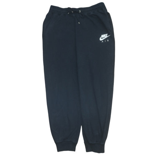 Nike Air Men's Black Jogger Sweatpants L Regular Fit Fleece Trousers