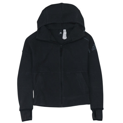 Adidas Women's Black Full Zip Hooded Sweatshirt Size M