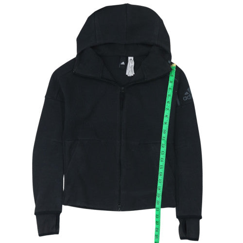 Adidas Women's Black Full Zip Hooded Sweatshirt Size M