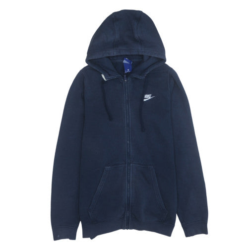 Nike Mens Blue XS Full Zip Hoodie Sweatshirt Lightweight Fleece
