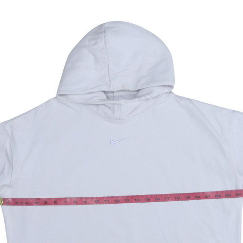 Nike Men's White Pullover Hoodie Small Regular Fit Cotton