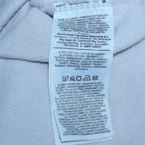 Nike Men's White Pullover Hoodie Small Regular Fit Cotton