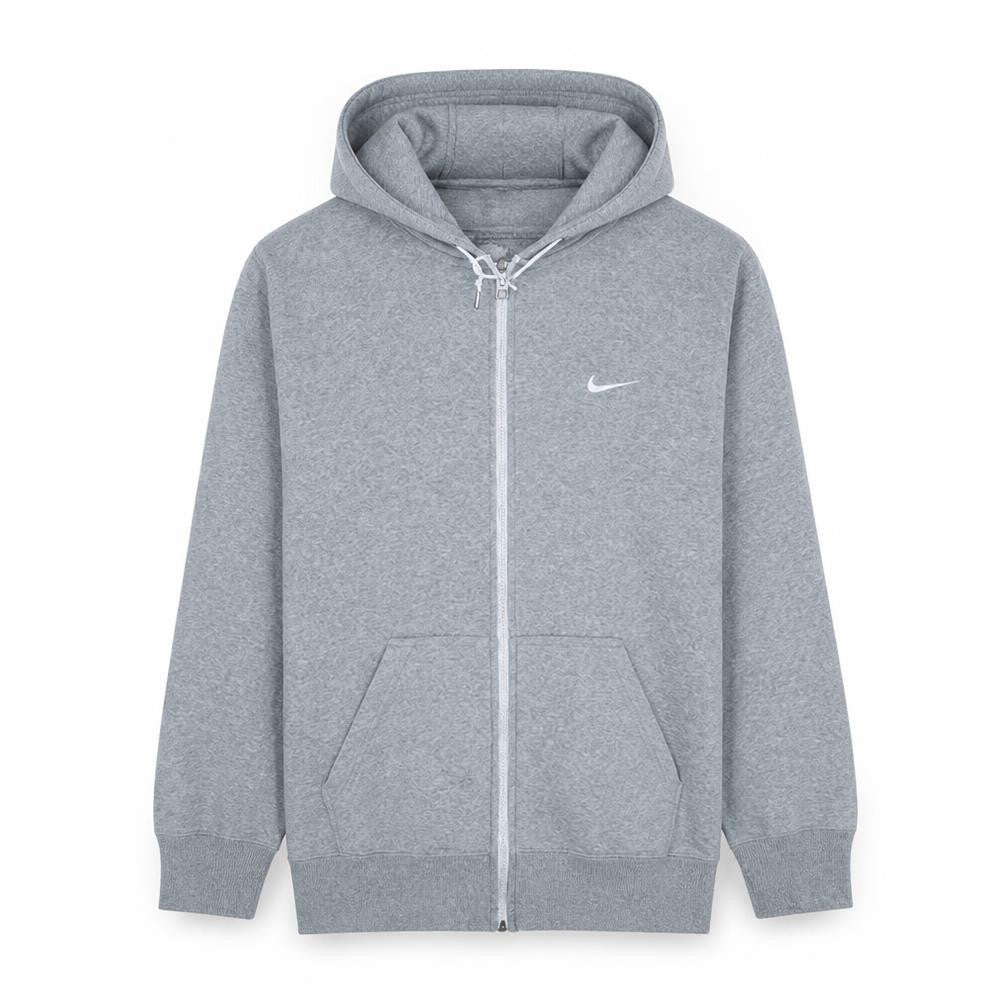 Nike Men's Grey Full Zip Hoodie L Regular Sportswear