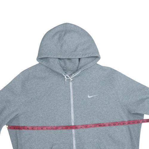 Nike Men's Grey Full Zip Hoodie L Regular Sportswear