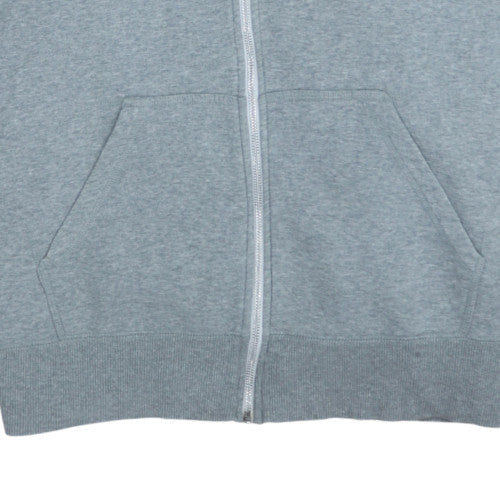 Nike Men's Grey Full Zip Hoodie L Regular Sportswear