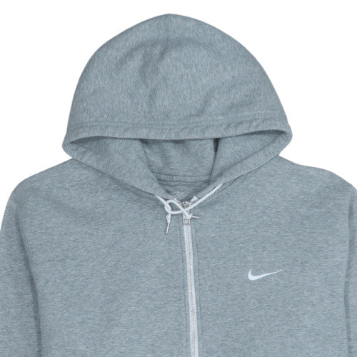 Nike Men's Grey Full Zip Hoodie L Regular Sportswear