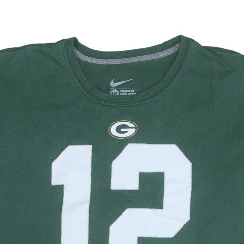 Nike Men's Green 2XL Sports Graphic Number 12 T-Shirt