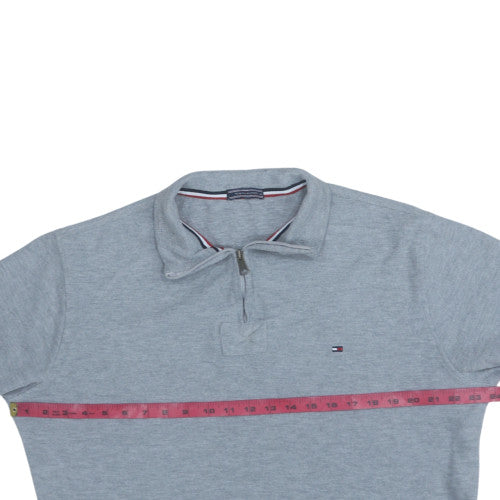 Tommy Hilfiger Men's Grey XL 1/4 Zip Knit Jumper
