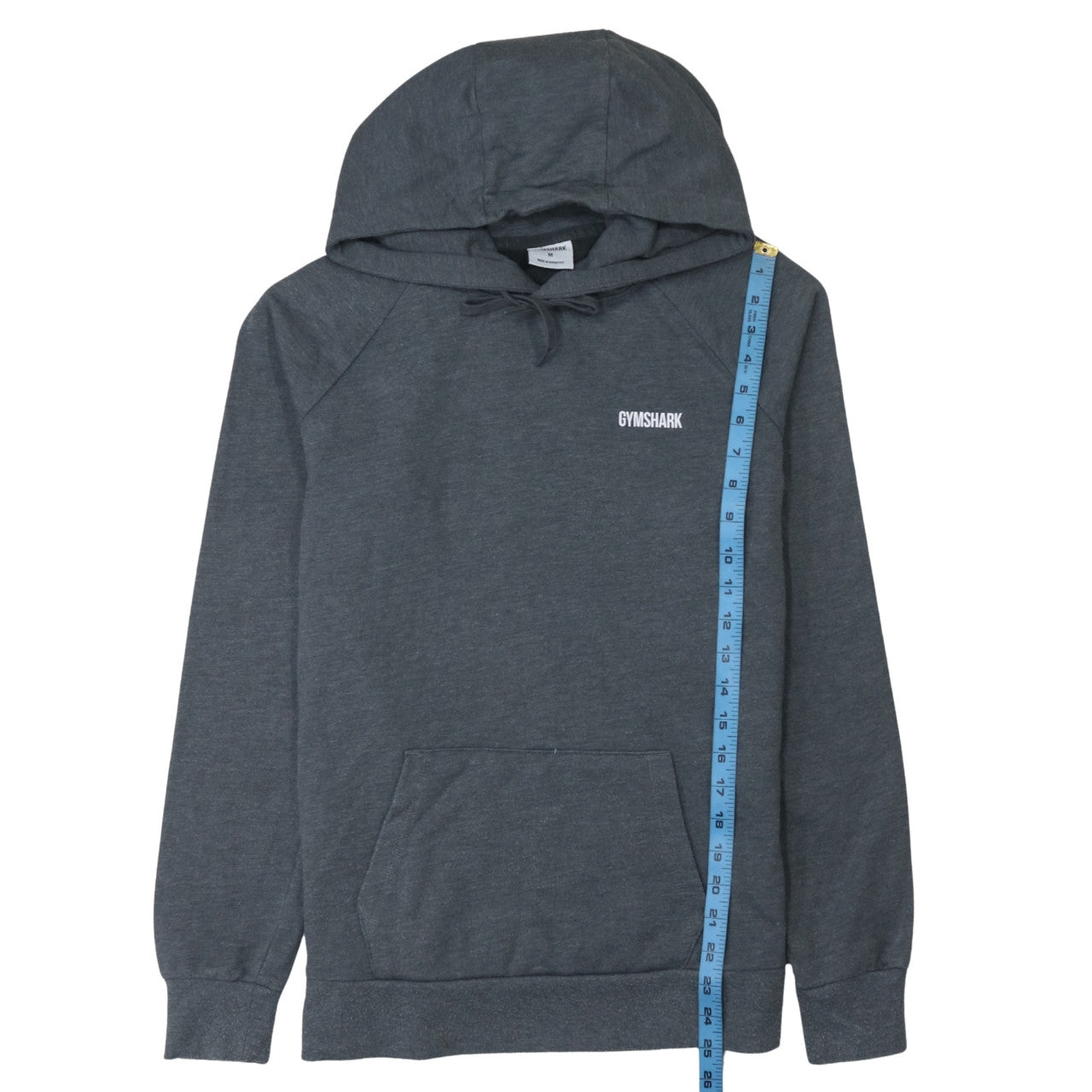 Gymshark Men's Grey Pullover Hoodie Size M Regular Fit