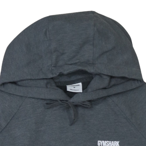 Gymshark Men's Grey Pullover Hoodie Size M Regular Fit