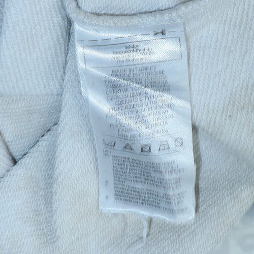 Adidas Womens White Animal Print Crew Neck Sweatshirt Size 12