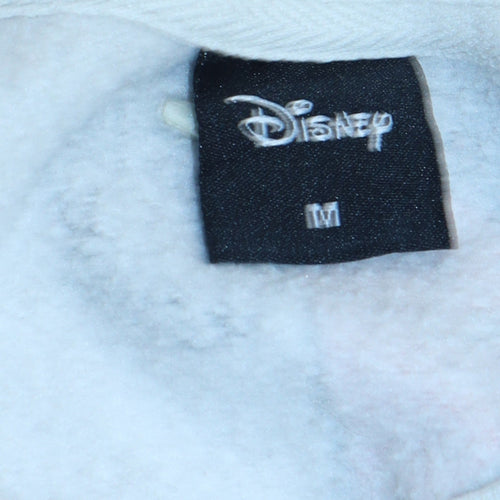Disney Women White Multicoloured Pullover Sweatshirt Size 12-14 M